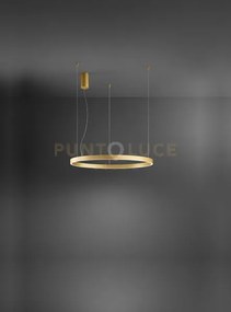 Sospensione in metallo e alluminio oro etere led 72w 3000k cri?80 ...