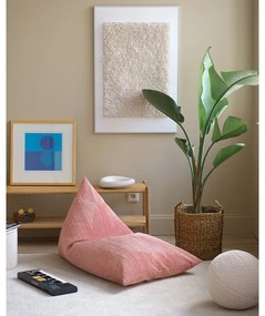 Pouf a sacco per bambini rosa con rivestimento in velluto a coste Big Lounger – Wigiwama