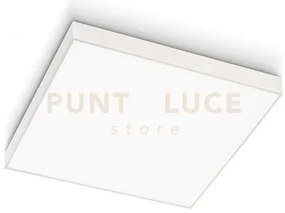 Gpl312c- plafoniera in alluminio bianca a led 3000k 4949lm 60w 60x60cm