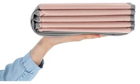 Piscina secca per bambini con palline pr. 80 cm rosa/grigio