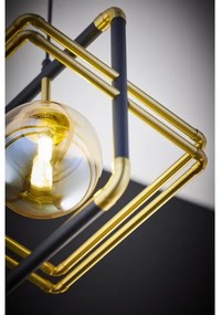 Jupiter 2025 - Lampadario a sospensione con filo FIORI 1xG9/10W/230V nero/oro/beige