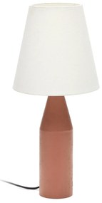 Kave Home - Lampada da tavolo Boada in metallo finitura verniciata terracotta