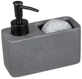 Dispenser di sapone grigio in poliresina 0,15 l Woya - Wenko