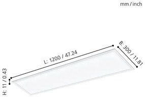 Eglo 96151 - Pannello LED da soffitto SALOBRENA LED/40W/230V