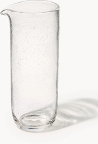 Caraffa in vetro soffiato con bolle d'aria Hippolyte, 840 ml