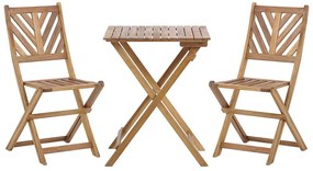 Set bistrò in legno di acacia TERNI Beliani