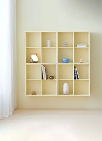Libreria giallo chiaro da parete 140x140 cm Mistral - Hammel Furniture