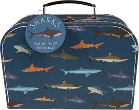 Valigie per bambini in set di 3 pezzi Sharks - Rex London