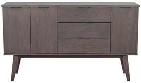 Cassettiera bassa marrone in rovere 150x85 cm Filippa - Rowico