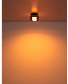 Globo 16055DS - Plafoniera LED HIGGINS 1xGX53/6W/230V diametro 13 cm nero