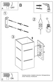 Applique BLOCCO 1xG9/40W/230V
