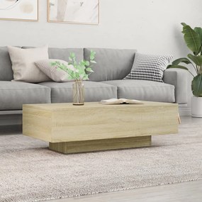 Tavolino Rovere Sonoma 100x49,5x31 Cm İn Legno Multistrato /