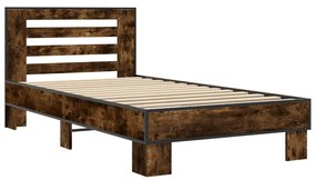 Giroletto rovere fumo 90x190 cm in legno multistrato e metallo