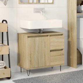 Armadietto Da Bagno Rovere Sonoma 65x33x60 Cm Legno Multistrato /