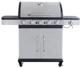 PIROS - barbecue a gas 5 fuochi + 1 esterno in acciaio inox