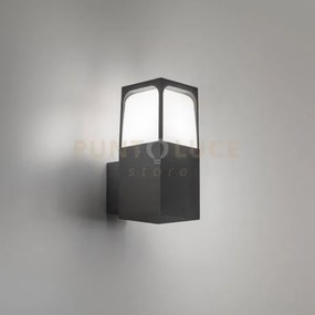 Ges2030- applique alluminio colore antracite 1 luce attacco e27 ip44