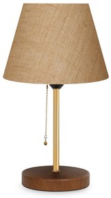 Lampada da tavolo beige con paralume in tessuto (altezza totale 14 cm) Mardin – Opviq lights