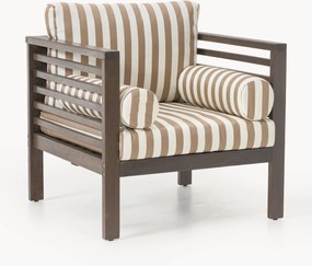 Sedia con braccioli da giardino in legno di acacia Bo