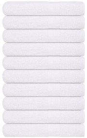 Asciugamani 10 Pz Bianchi 100x200 Cm 360 G/m² 100% Cotone /