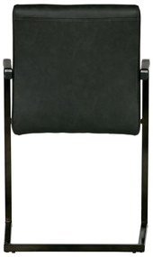 Sedia da pranzo nera Bas - WOOOD