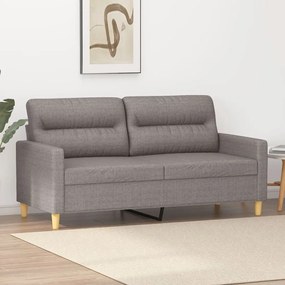 Divano A 2 Posti Tortora 140 Cm İn Tessuto /