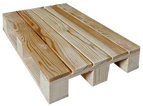 Pallet in legno grezzo 35 x 20 cm. Confezione da 6 pezzi