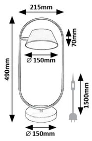 Rabalux 74190 - Lampada da tavolo LED ODISS LED/6W/230V
