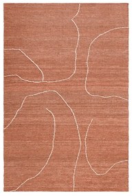 Gesso Juta Tappeto 170x240 Terracotta/Off-White - Ferm Living