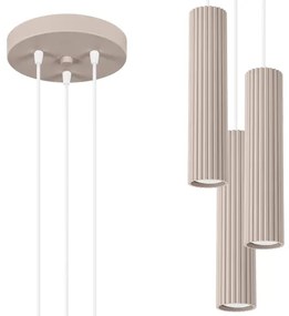 Brilagi - Lampadario a sospensione con filo CRESTO 3xGU10/10W/230V taupe