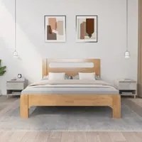 Comodini 2 pz Grigio Cemento 50x46x50 cm in Legno Multistrato cod mxl 30153