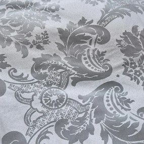 Set copripiumino e federa grigio in tessuto damascato per letto matrimoniale e per letto esteso 230x220 cm Damask Jacquard – Catherine Lansfield
