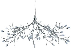 Astbury 8lt pendant - metallo cromato e vetro acidato