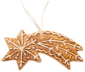 Decorazione per albero di natale in ceramica 9 cm Gingerbread Comet – Dakls