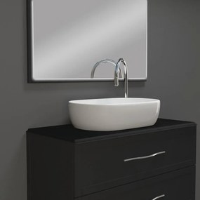 Top per lavabo Tiffany BADEN HAUS L 103 x H 1.9 x P 48 cm grafite mdf, opaco