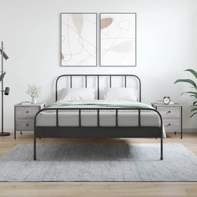Comodini 2 Pz Grigio Sonoma 40x42x50 Cm İn Legno Multistrato /