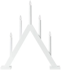 Markslöjd 706222 - Candelabro natalizio ARIELE 5xE10/3W/230V pino/bianco