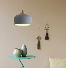 Lampada da soffitto pensile singola Bari Grigio