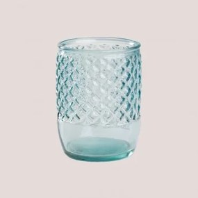 Bicchiere in vetro riciclato Anett Blu Celeste - Sklum