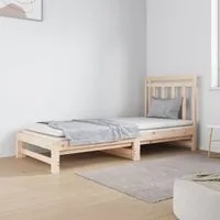 Dormeuse Estraibile 2x(90x190) cm Legno Massello di Pino 3124757