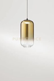 Solo vetro borosilicato oro specchiato sfumato hunter d.10cm h.20cm