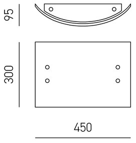 Plafoniera Contemporanea Michela Metallo Cromo E Vetro Bianco 45Cm 2 Luci E27