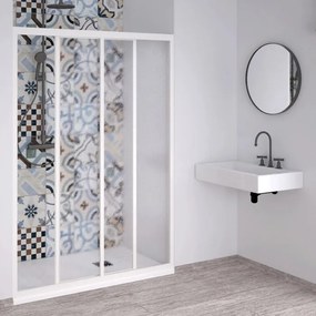 Box Porta doccia in acrilico un lato Scorrevole laterale reversibile 130 (adattabilità 130-135cm)