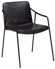 Sedia da pranzo in similpelle nera Boto - DAN-FORM Denmark