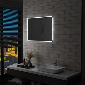 Specchio Led Da Bagno Con Sensore Tattile 80x60 Cm /