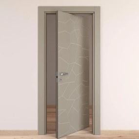 Porta rototraslante The Thing grigio L 80 x H 210 cm destra