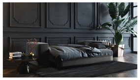 Divano letto in velluto grigio scuro Devichy , 256 cm Rothe - devichy