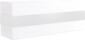 Applique 2xE27 a Luce Diffusa IP65 con fascia Bianca - Serie Glow