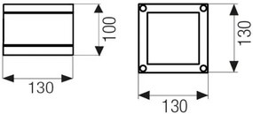 Half 130 Led Monodirezionale A Soffitto 8,7W 3000°K