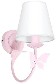 Applique per bambini FARFALLINA 1xE14/60W rosa