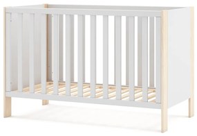 Lettino bianco/naturale 60x120 cm Esteban - Marckeric